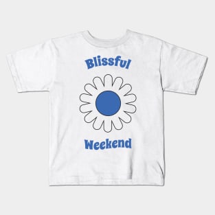 Blissful weekend admiral blue Kids T-Shirt